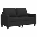 2-personers sofa 120 cm stof sort