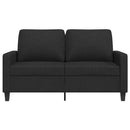 2-personers sofa 120 cm stof sort