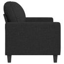 2-personers sofa 120 cm stof sort