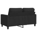2-personers sofa 120 cm stof sort