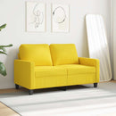 2-personers sofa 120 cm stof lysegul