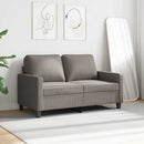 2-personers sofa 120 cm stof gråbrun