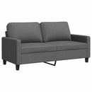 2-personers sofa 140 cm stof mørkegrå