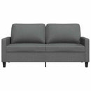 2-personers sofa 140 cm stof mørkegrå