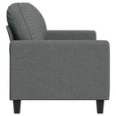 2-personers sofa 140 cm stof mørkegrå