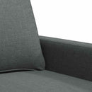 2-personers sofa 140 cm stof mørkegrå
