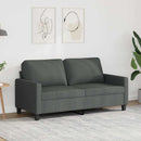 2-personers sofa 140 cm stof mørkegrå