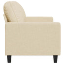 2-personers sofa 140 cm stof cremefarvet