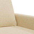2-personers sofa 140 cm stof cremefarvet
