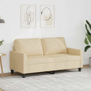 2-personers sofa 140 cm stof cremefarvet