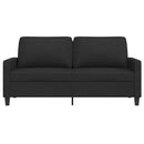 2-personers sofa 140 cm stof sort