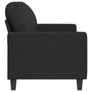 2-personers sofa 140 cm stof sort