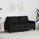 2-personers sofa 140 cm stof sort