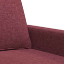 2-personers sofa 140 cm stof vinrød