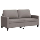 2-personers sofa 140 cm stof gråbrun