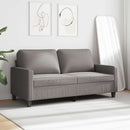 2-personers sofa 140 cm stof gråbrun