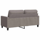2-personers sofa 140 cm stof gråbrun