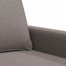 2-personers sofa 140 cm stof gråbrun