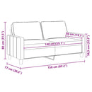 2-personers sofa 140 cm stof gråbrun