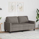 2-personers sofa 140 cm stof gråbrun