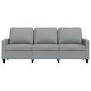 3-personers sofa 180 cm stof lysegrå