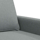 3-personers sofa 180 cm stof lysegrå
