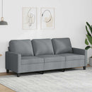 3-personers sofa 180 cm stof lysegrå