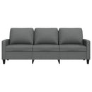 3-personers sofa 180 cm stof mørkegrå