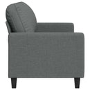 3-personers sofa 180 cm stof mørkegrå