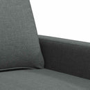 3-personers sofa 180 cm stof mørkegrå