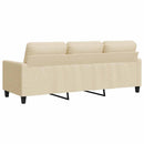 3-personers sofa 180 cm stof cremefarvet