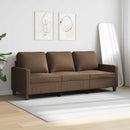 3-personers sofa 180 cm stof brun