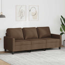 3-personers sofa 180 cm stof brun