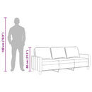3-personers sofa 180 cm stof sort