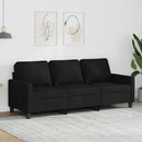 3-personers sofa 180 cm stof sort