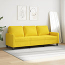3-personers sofa 180 cm stof lysegul