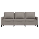 3-personers sofa 180 cm stof gråbrun