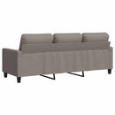 3-personers sofa 180 cm stof gråbrun