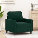 lænestol 60 cm velour lysegrøn