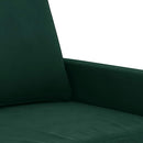2-personers sofa 120 cm fløjl mørkegrøn