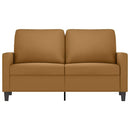 2-personers sofa 120 cm fløjl brun