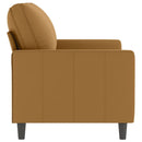2-personers sofa 120 cm fløjl brun