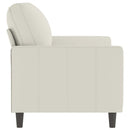 2-personers sofa 120 cm velour cremefarvet