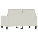 2-personers sofa 120 cm velour cremefarvet