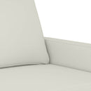 2-personers sofa 120 cm velour cremefarvet