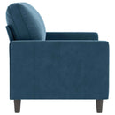2-personers sofa 120 cm fløjl blå