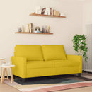 2-personers sofa 140 cm fløjl gul