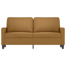 2-personers sofa 140 cm fløjl brun