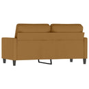 2-personers sofa 140 cm fløjl brun