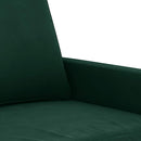 3-personers sofa 180 cm fløjl mørkegrøn